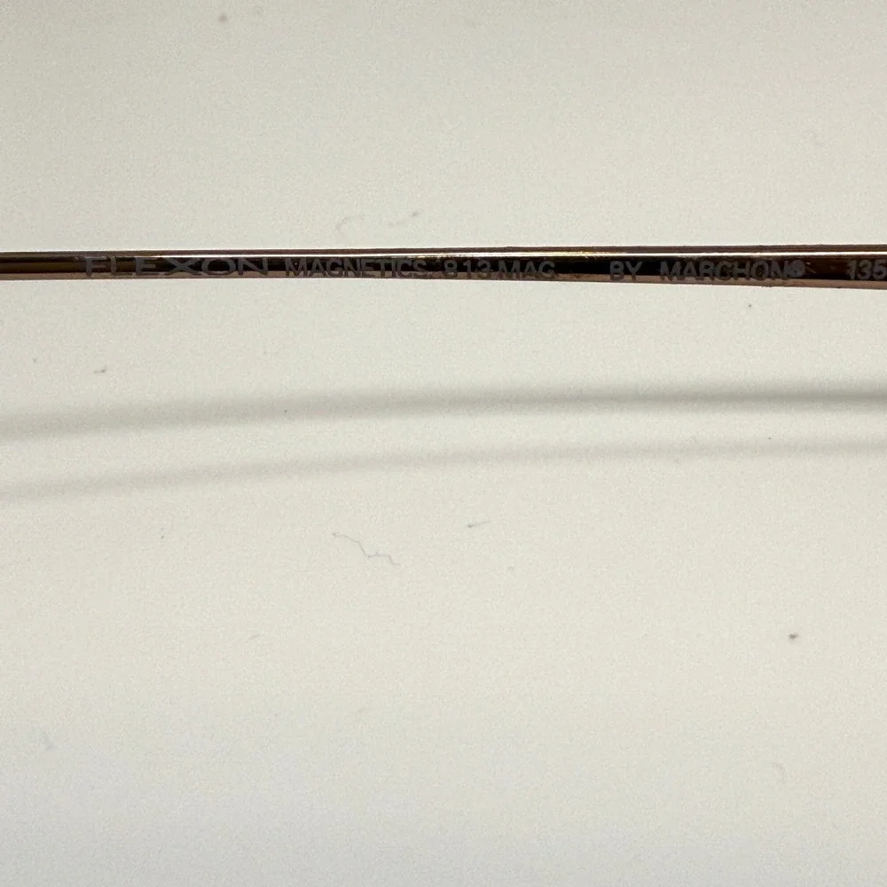 Marchon Flexon Magnetics 813 MAG Chestnut Eyeglasses Frames 46-18-135 Oval Brown
